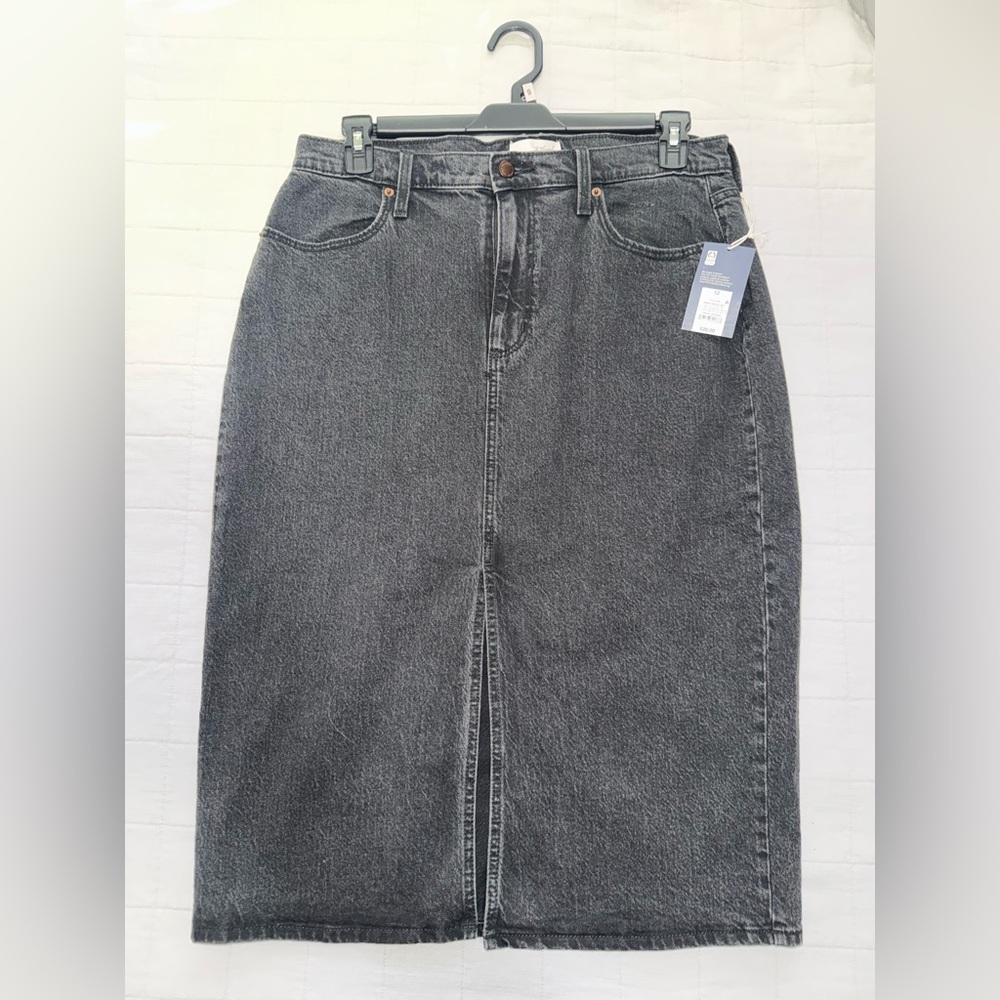 Target Black Denim Midi Skirt